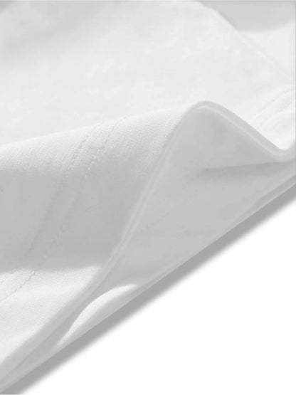 Men's T-shirt - Comfortable round-neck, casual cotton short-sleeved, soft and breathable fabric, trendy letter print