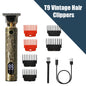 New！T9 Electric Hair Trimmer/Accessories | USB Professional Shaver | 0mm Bald Fade Cutting Machine Portable for Men Home Haircut