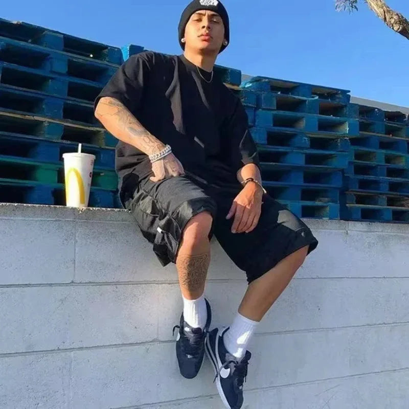 Men's T-shirt - Comfortable round-neck, casual cotton short-sleeved, soft and breathable fabric, trendy letter print