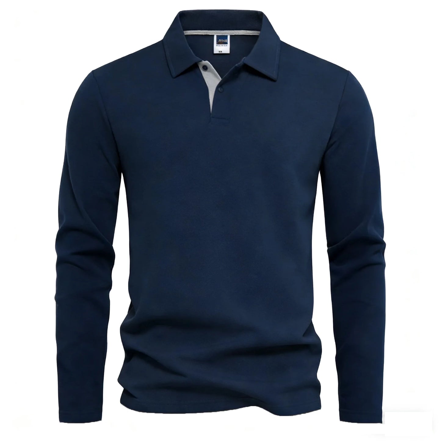 95% Cotton Long Sleeve T Shirts Men Casual Brand Homme Clothing Hombre Tee Tops Fashion Tshirt Black White Polo T-Shirts For Men