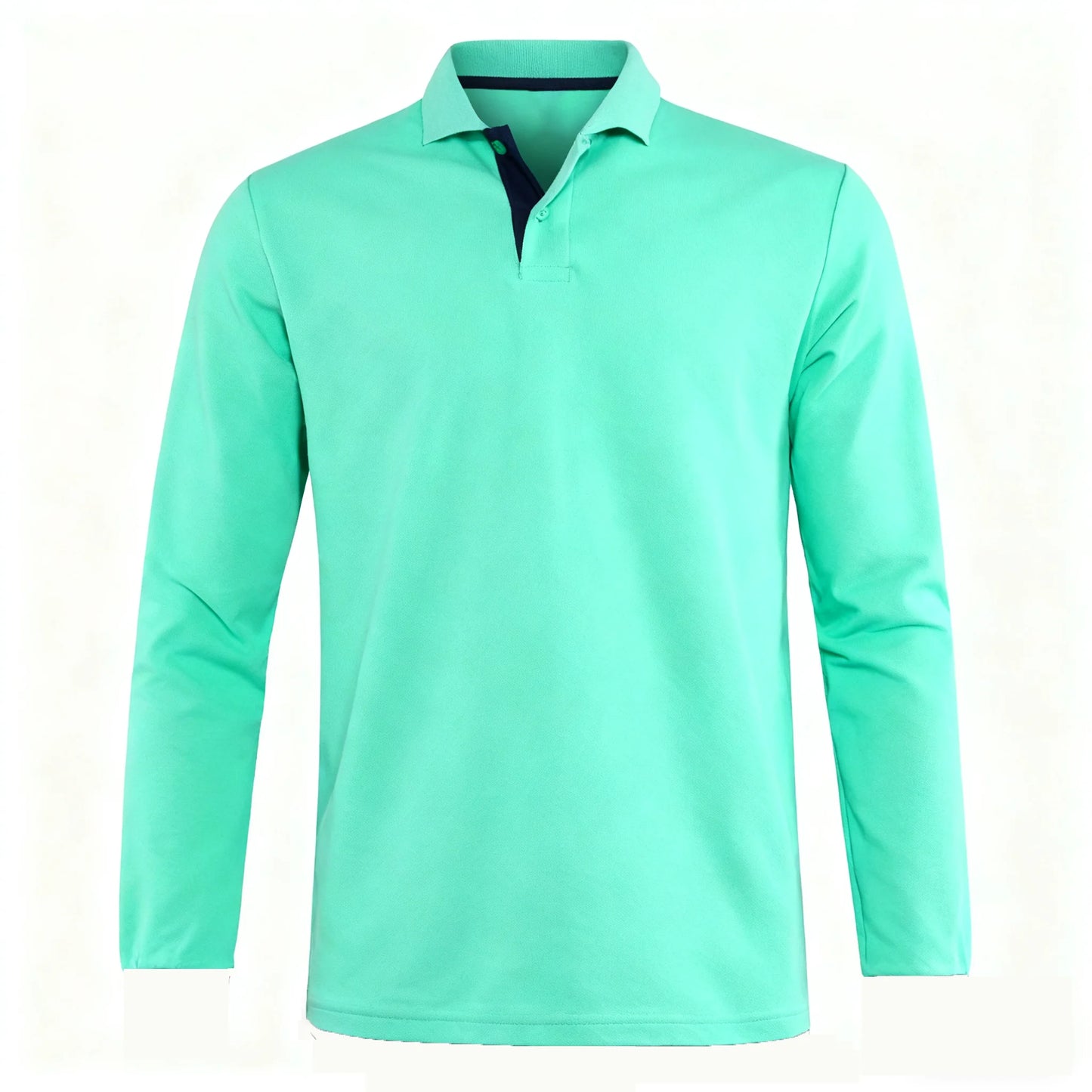 95% Cotton Long Sleeve T Shirts Men Casual Brand Homme Clothing Hombre Tee Tops Fashion Tshirt Black White Polo T-Shirts For Men