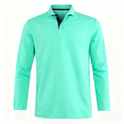 95% Cotton Long Sleeve T Shirts Men Casual Brand Homme Clothing Hombre Tee Tops Fashion Tshirt Black White Polo T-Shirts For Men