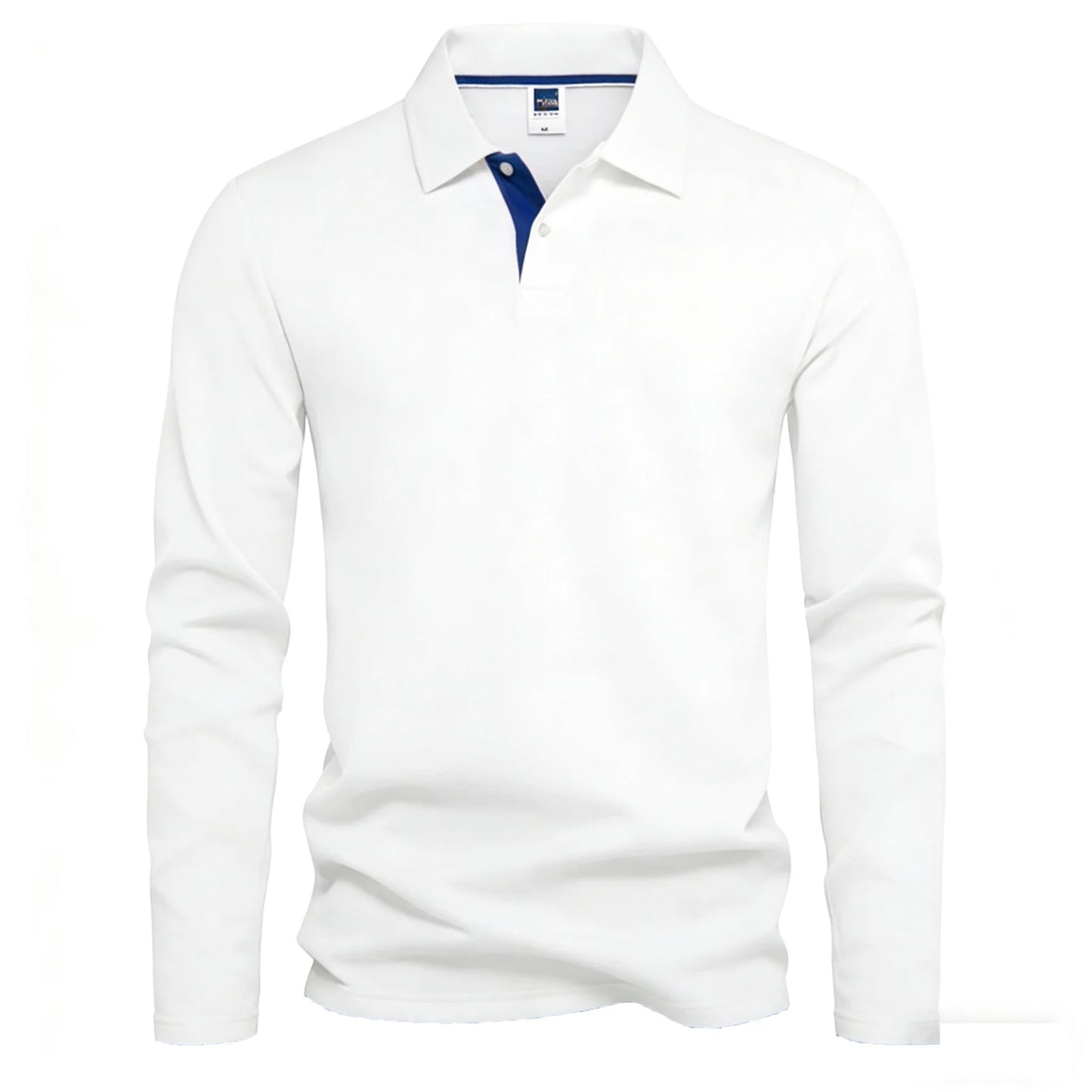 95% Cotton Long Sleeve T Shirts Men Casual Brand Homme Clothing Hombre Tee Tops Fashion Tshirt Black White Polo T-Shirts For Men