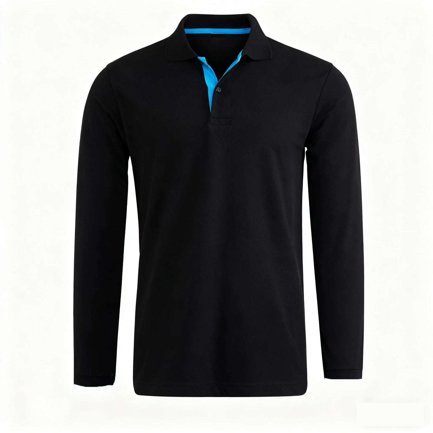 95% Cotton Long Sleeve T Shirts Men Casual Brand Homme Clothing Hombre Tee Tops Fashion Tshirt Black White Polo T-Shirts For Men